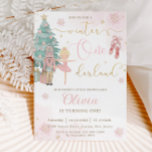 The Nutcracker Winter Onederland 1st Birthday  Invitation<br><div class="desc">Personalise this sweet pink winter onederland first birthday party invitation with your party details easily and quickly, simply press the customise it button to further re-arrange and format the style and placement of the text.  Featuring whimsical characters from the Nutcracker in sweet pastel colours. Perfect for your little snowflake's first...</div>