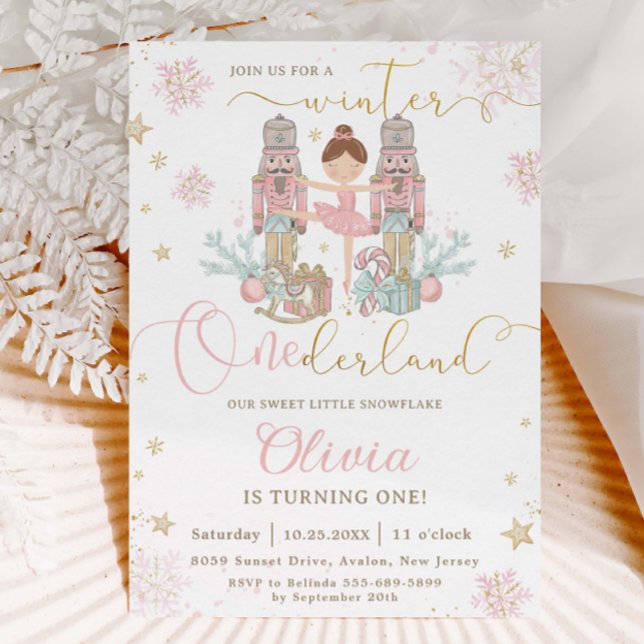 The Nutcracker Winter Onederland 1st Birthday  Invitation (Creator Uploaded)