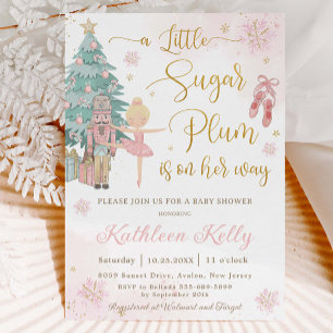 The Nutcracker Winter Wonderland Girl Baby Shower Invitation