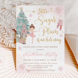 The Nutcracker Winter Wonderland Girl Baby Shower Invitation