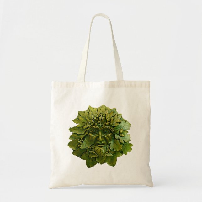 The Oak King | The Green Man Tote Bag (Front)
