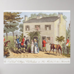 The Oakland Cottages, Cheltenham, or Fox Hunters a Poster