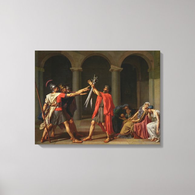 The Oath of Horatii, 1784 Canvas Print (Front)
