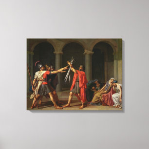 The Oath of Horatii, 1784 Canvas Print