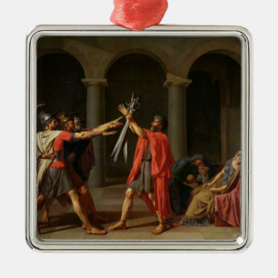 The Oath of Horatii, 1784 Metal Tree Decoration