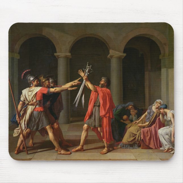 The Oath of Horatii, 1784 Mouse Mat (Front)