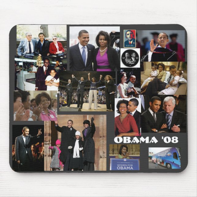 The OBAMA collage Mouse Mat (Front)