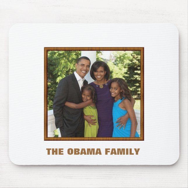 THE OBAMA FAMILY - Customised Mouse Mat (Front)