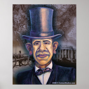 The Obama - Lincoln Parallel Poster