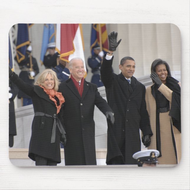 The Obama's & The Bidens Mouse Mat (Front)