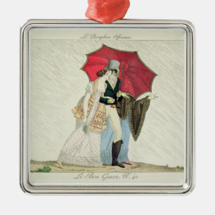 The Obliging Umbrella, plate 40 from 'Le Bon Genre Metal Tree Decoration