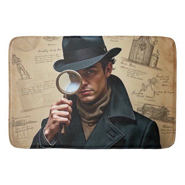 The Observant Detective Bath Mat (Front)