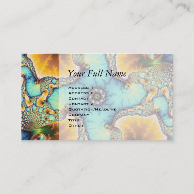 The Observer - Fractal Business Card (Front)