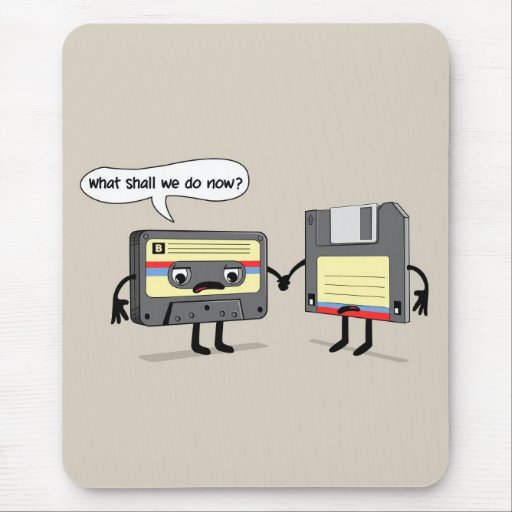 Image of The Obsoletes (Retro Floppy Disc Cassette Tape) Mouse Mat