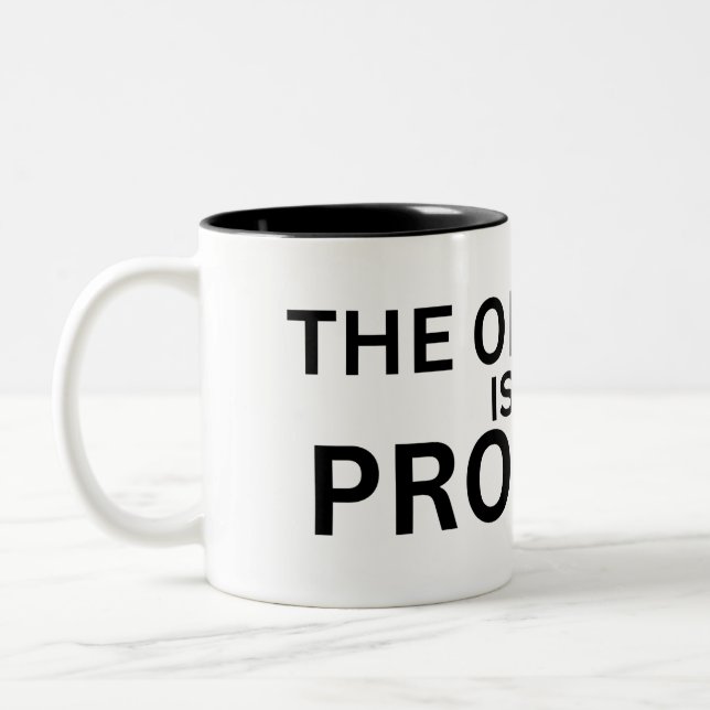 The Obstacle Is The Product Accent  Two-Tone Coffee Mug (Left)