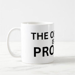The Obstacle Is The Product Minimalist Coffee Mug