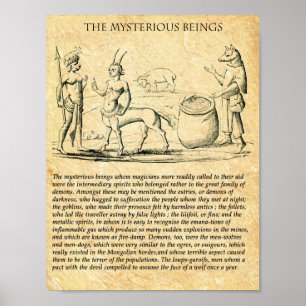 The OCCULT MYSTERIOUS BEINGS Poster