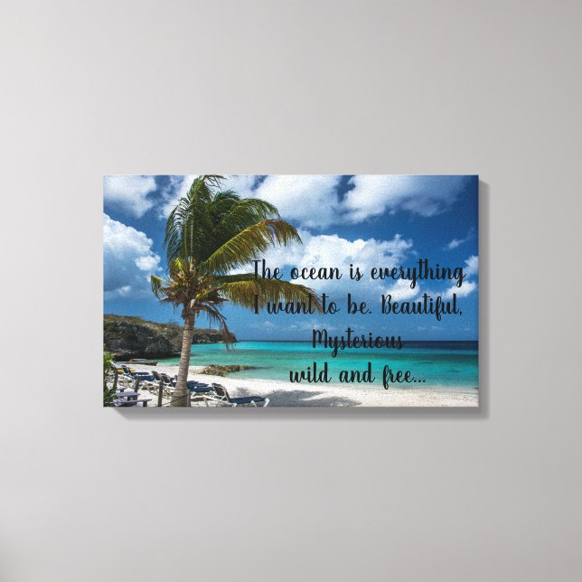 The Ocean Canvas Print (Front)
