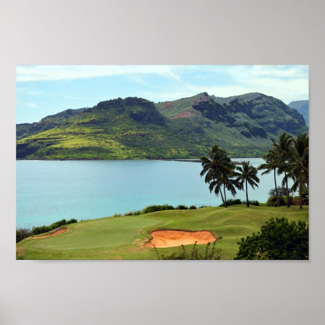 The Ocean Course at Hokuala, Lihue, Kauai, Hawaii Poster (Front)