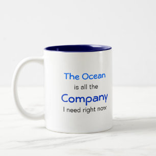 The Ocean is Company Two-Tone Coffee Mug