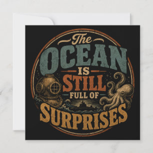 The ocean is still full of surprises invitation