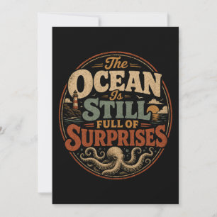 The ocean is still full of surprises invitation