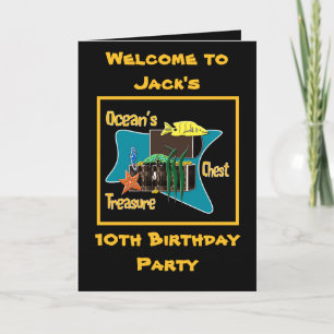 The ocean's treasure chest  card