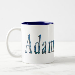 "The Ocean's Whisper: The Name Is Adam Two-Tone Coffee Mug