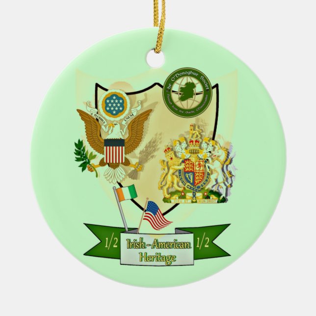 The O'Donoghue Society Ceramic Tree Decoration (Front)
