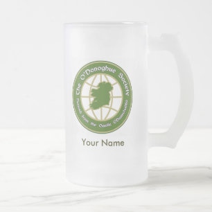 The O'Donoghue Society Frosted Glass Beer Mug