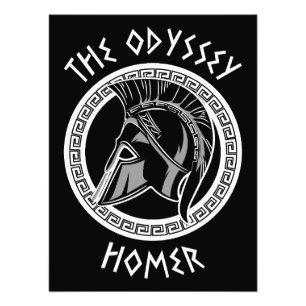 The Odyssey Homer Greek Helmet Ancient Mythology I Photo Print