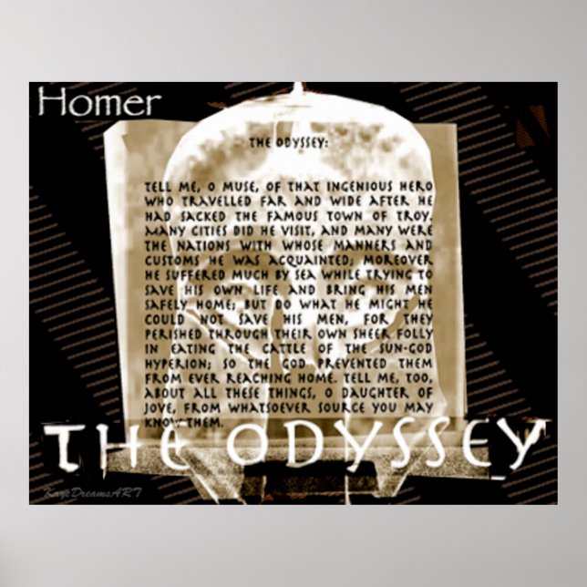 The Odyssey text Poster (Front)