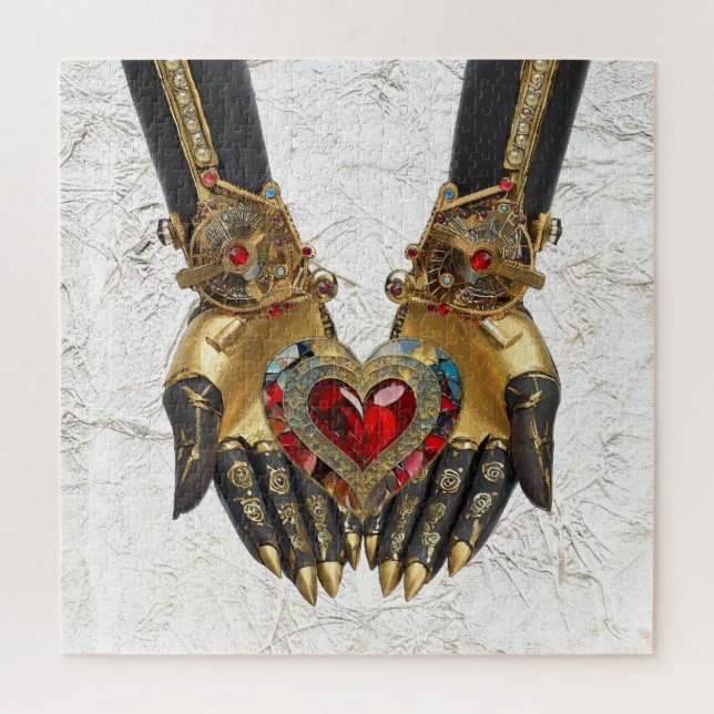 The Offering - Heart in Hands Jigsaw Puzzle (Vertical)
