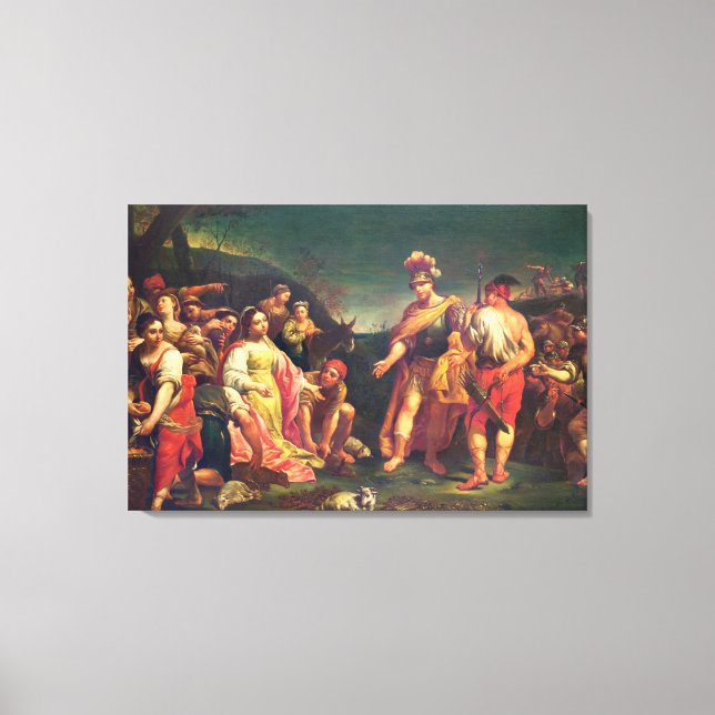 The Offering of Abigail before David Canvas Print (Front)