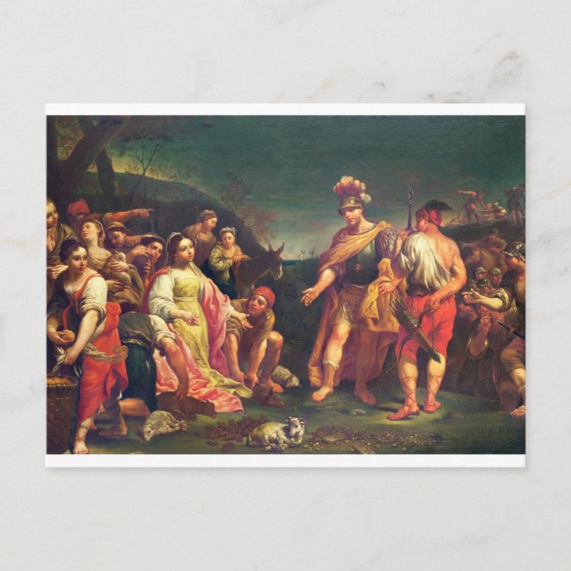 The Offering of Abigail before David Postcard (Front)
