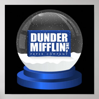 The Office DunderMifflinzz Snow Globe Poster