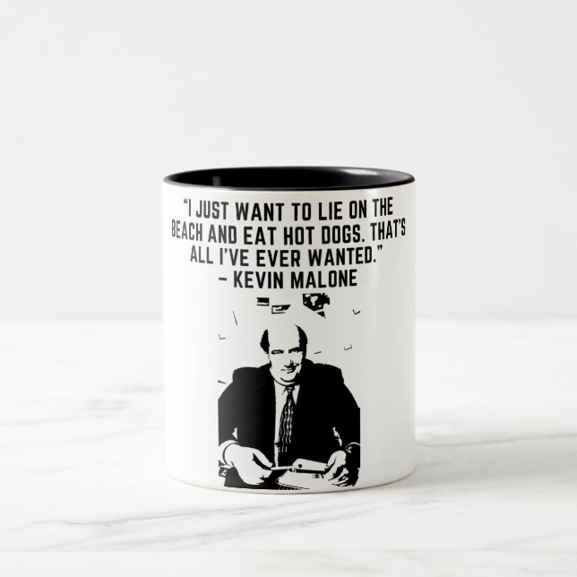 The Office Quotes - KEVIN Two-Tone Coffee Mug (Center)