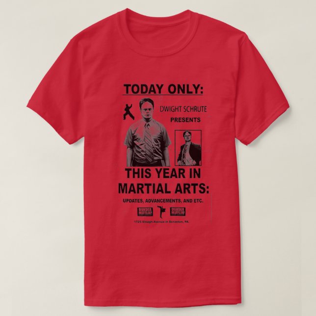 The Office This Year in Martial Arts Flyer  T-Shirt (Design Front)