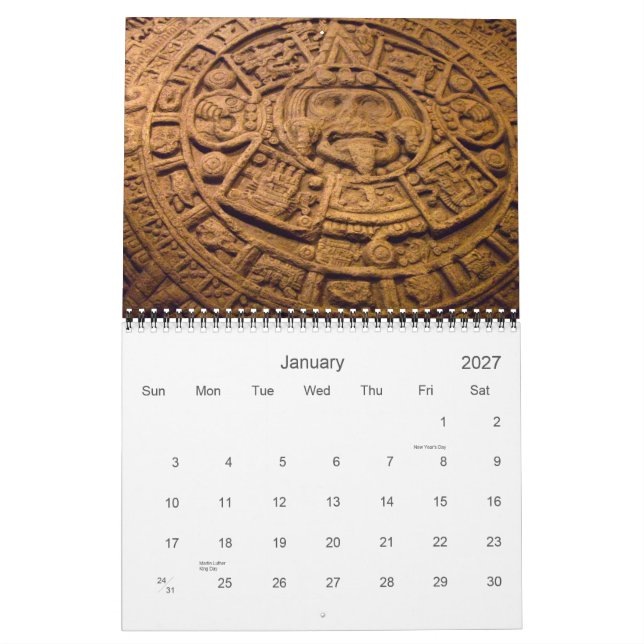 The Official 2012 Mayan Calendar Calendar (Jan 2027)