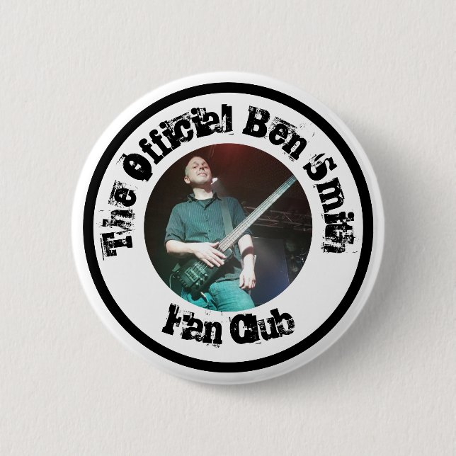 The Official Ben Smith Fan Club 6 Cm Round Badge (Front)