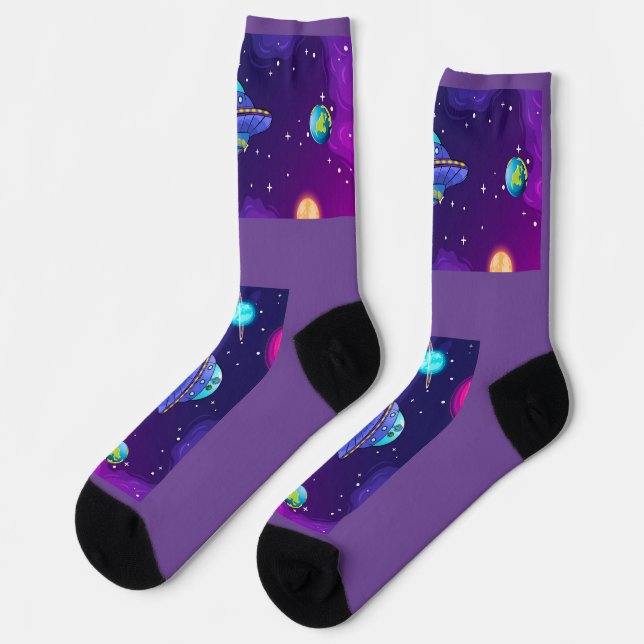 The Official "Bengleton: Out of this World Socks (Left)