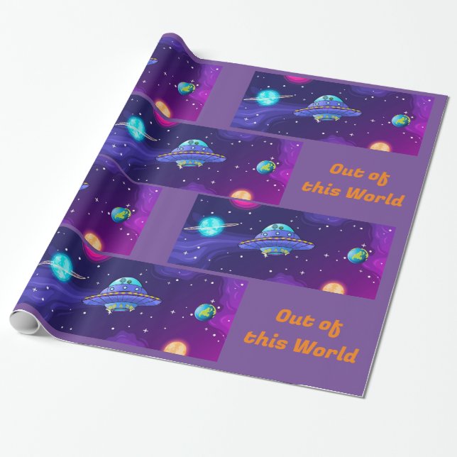 The Official "Bengleton: Out of this World"  Wrapping Paper (Unrolled)