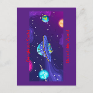 The Official "Bengleton Socks: Out of this World" Postcard