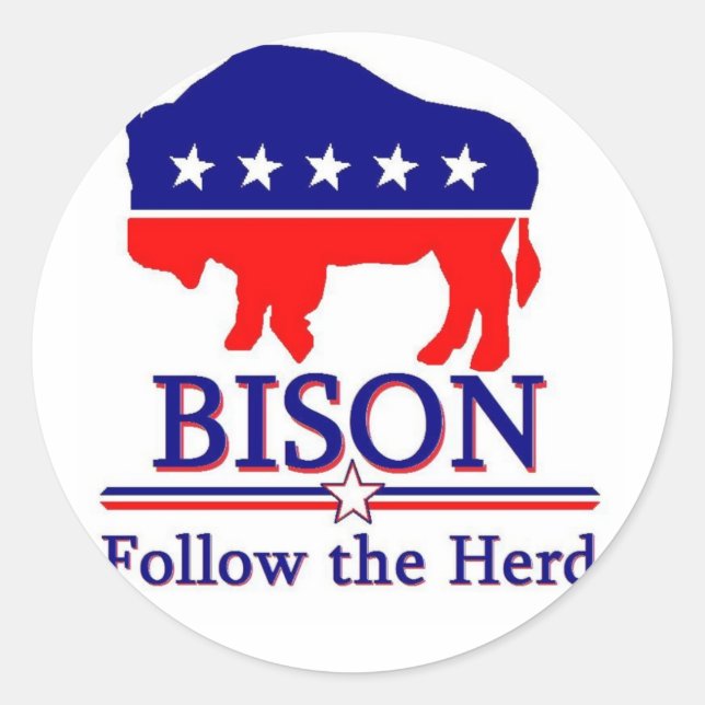The Official Bison Party Sticker (Front)