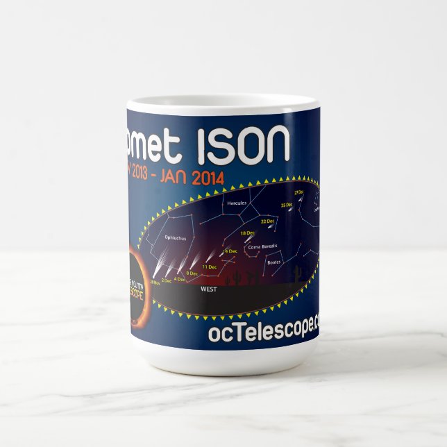 The Official Comet ISON Mug with Finder Chart (Center)