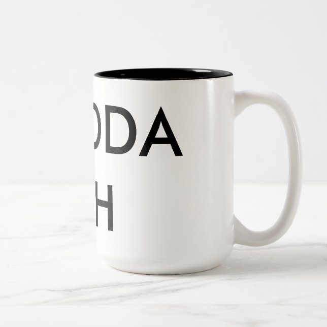 The Official Ground Zero SHUDDA FUH CUP! Two-Tone Coffee Mug (Right)