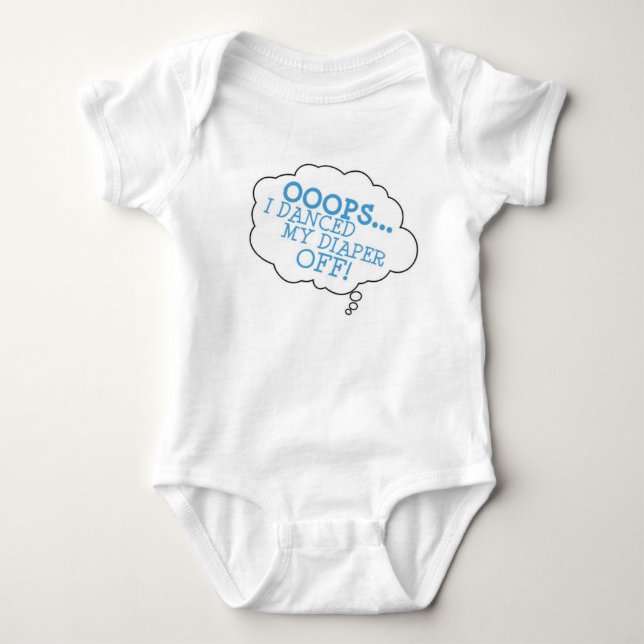 The official Ooops one piece! Baby Bodysuit (Front)