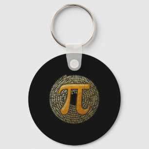 The Official pi 3.14 Spiral Pi-day For Math Nerds Key Ring