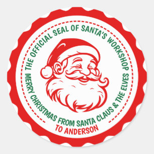THE OFFICIAL SEAL OF SANTA'S WORKSHOP STICKER