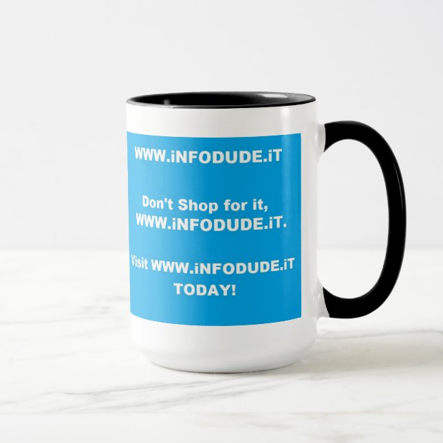 The Official WWW.iNFODUDE.iT Cup! Mug (Right)
